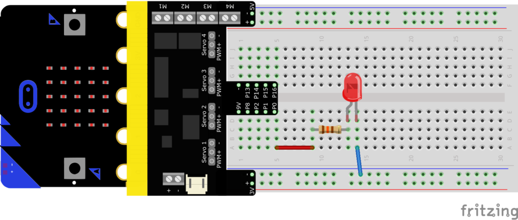 LED fritzing