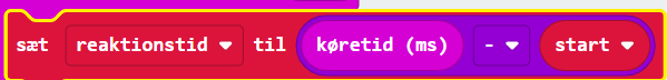 saet start til koeretid minus start