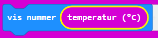 vis nummer temperatur