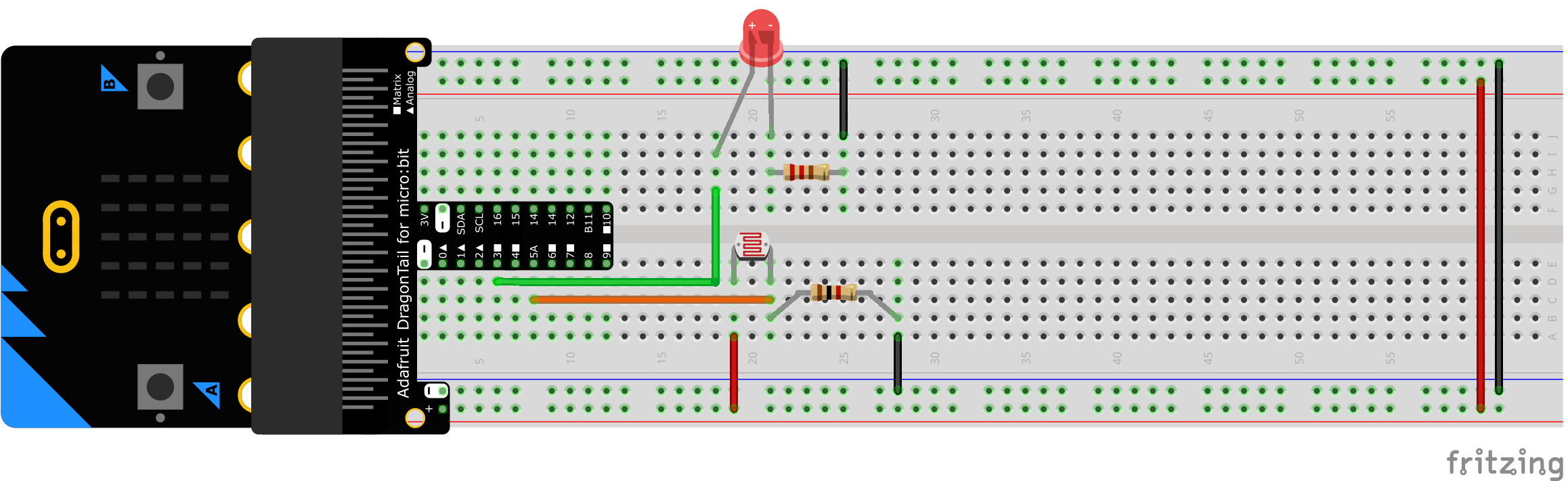 MB LDR and LED