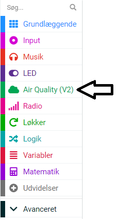 air menu